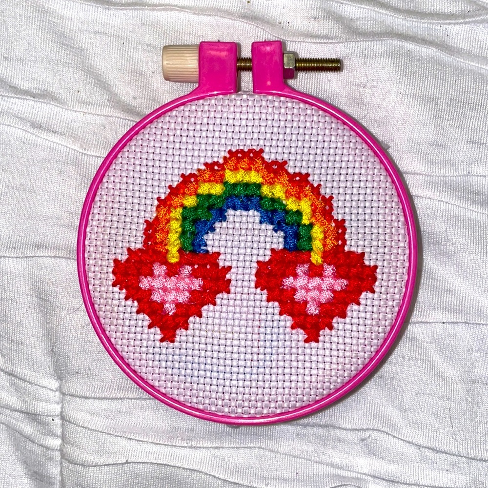 🛑 SOLD 🛑 Hand-stitched Pride Patch or Wall Decor🌈✨